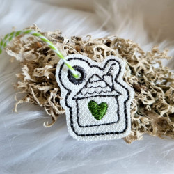 Stickdatei - ITH Anhänger Mini Haus